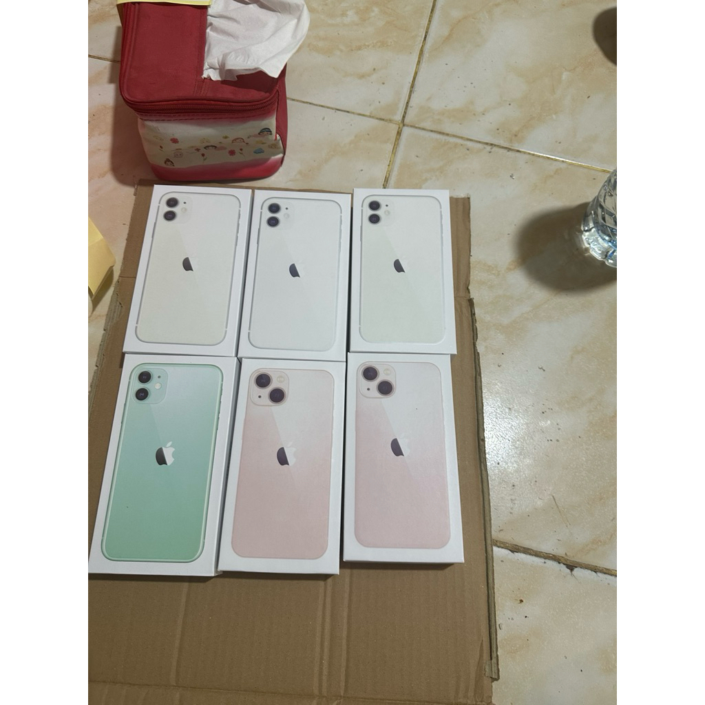 Dus Box Iphone 11 Slim - Warna Putih, Fullset