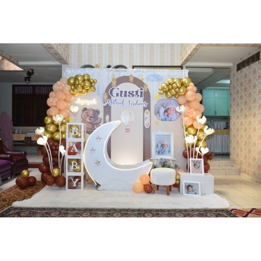 DECOR/COSTOM tasyakuran/khitanan/aqiqah styropoam