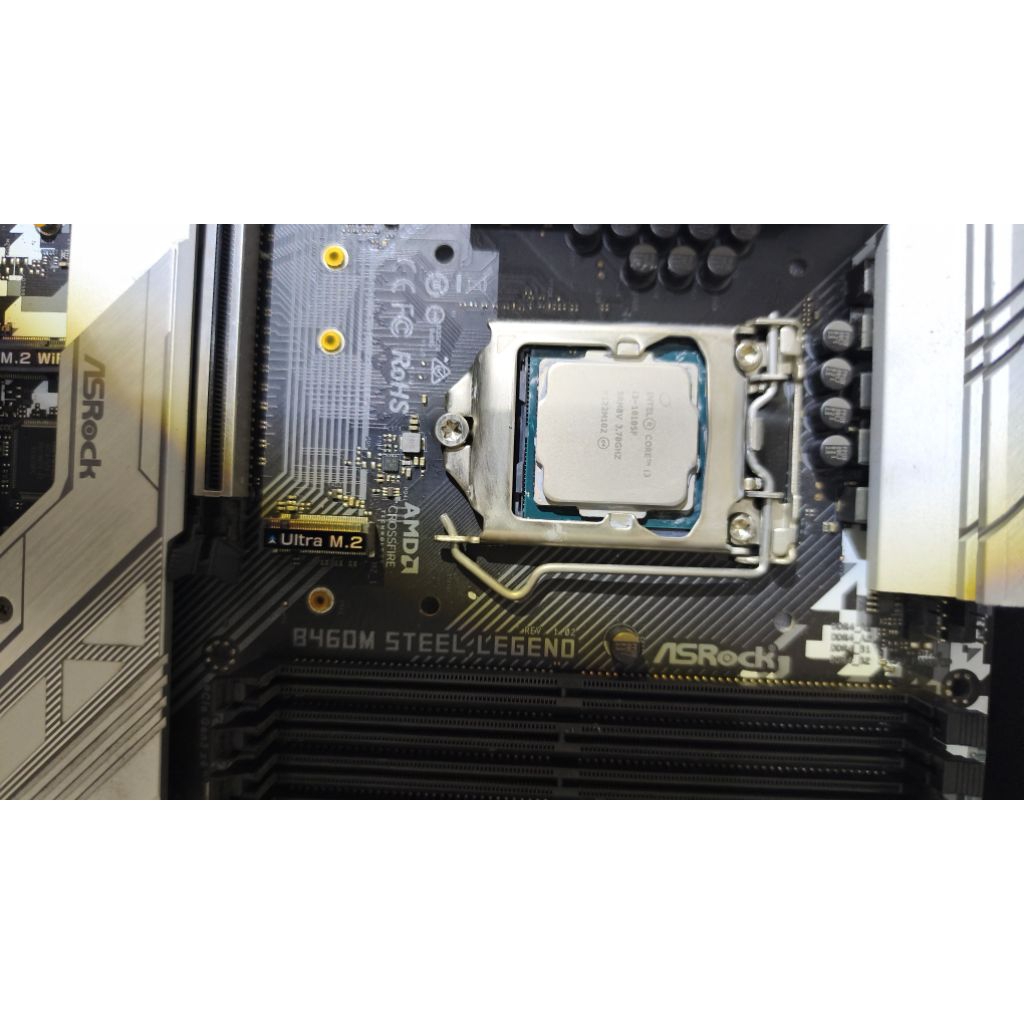paket motherboard gen 10 murah asrock b460m steel legend core i3 10105f