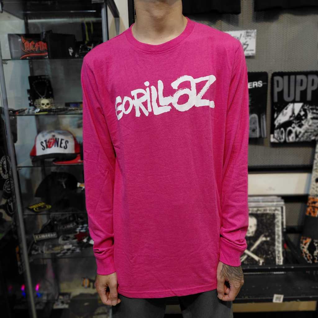 LONGSLEEVE BAND OFFICIAL GORILLAZ - REPEAT PAZUZU SPIRAL PINK ORIGINAL