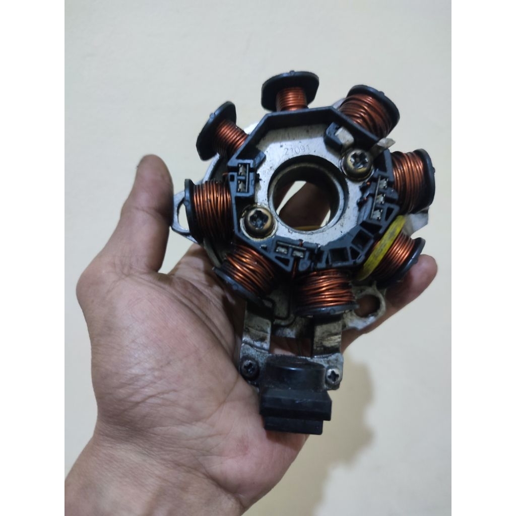 Spul Set Pulser Pengapian Suzuki Satria 2 tak Ru Hiu Lumba KGD Original Copotan Motor