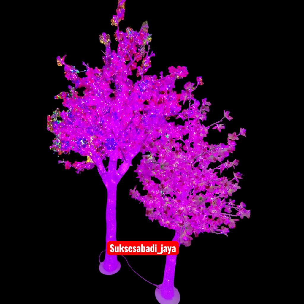 Pohon Sakura METALIK Full LED SAKURA 2 meter & SAKURA 2.5meter/Pohon Imlek SAKURA JEPANG MEIHUA CHER