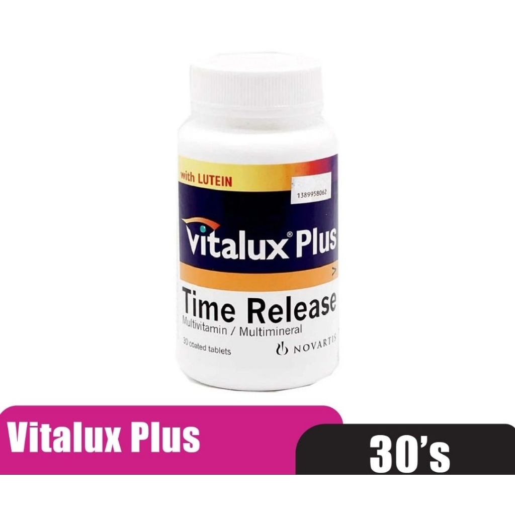 Vitalux Plus Time Release dengan Lutein. 