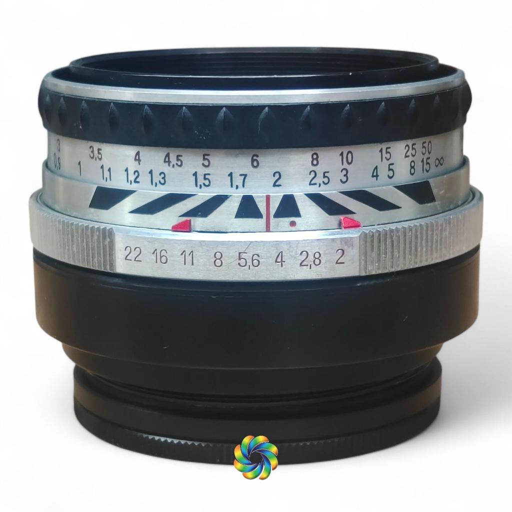 Carl Zeiss Pancolar 50mm f2 silver zebra barrel mount M42