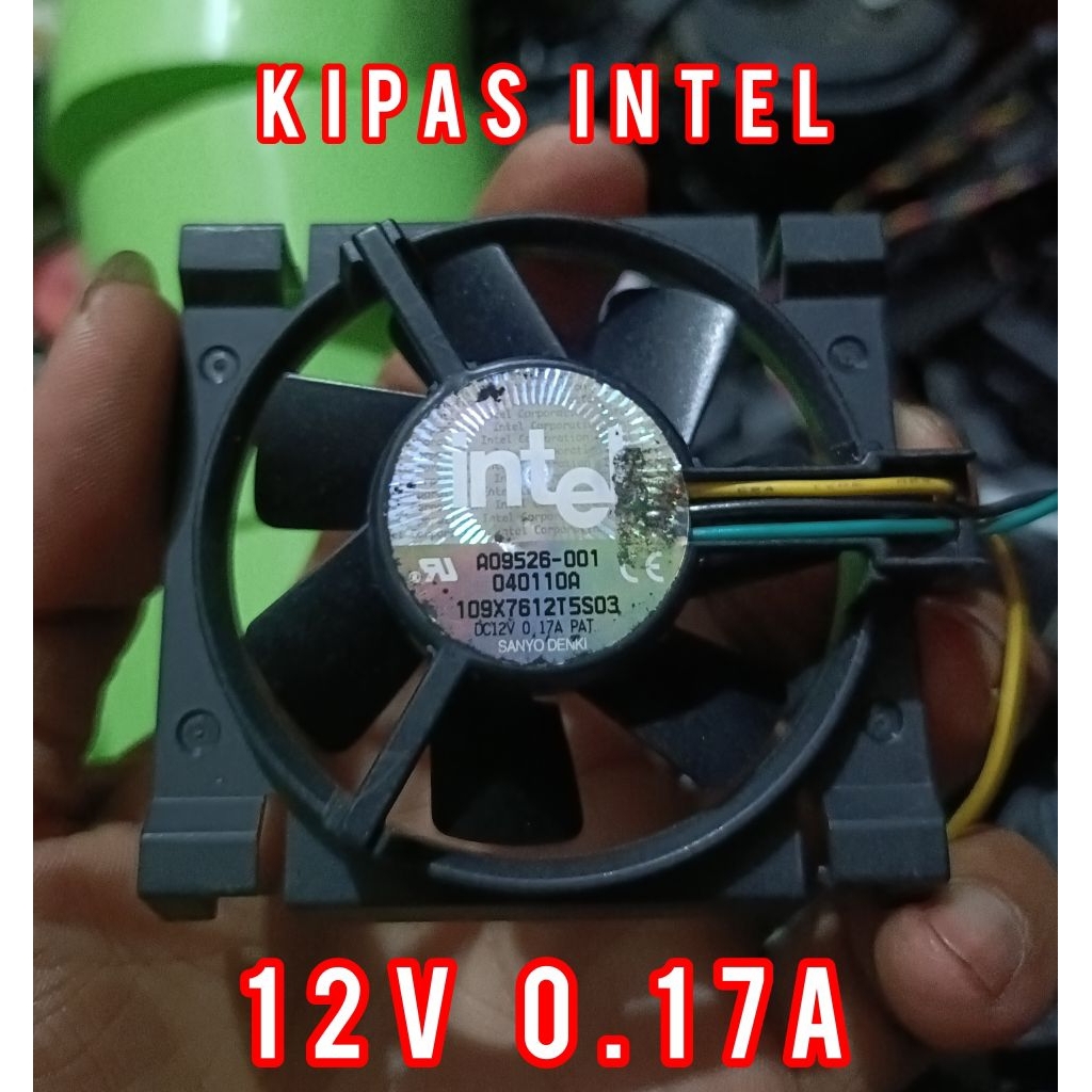 KIPAS INTEL 7X7 12V 0.17A FAN PROSESSOR