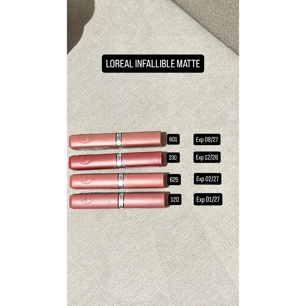 Loreal Infallible Matte Lipstick Original