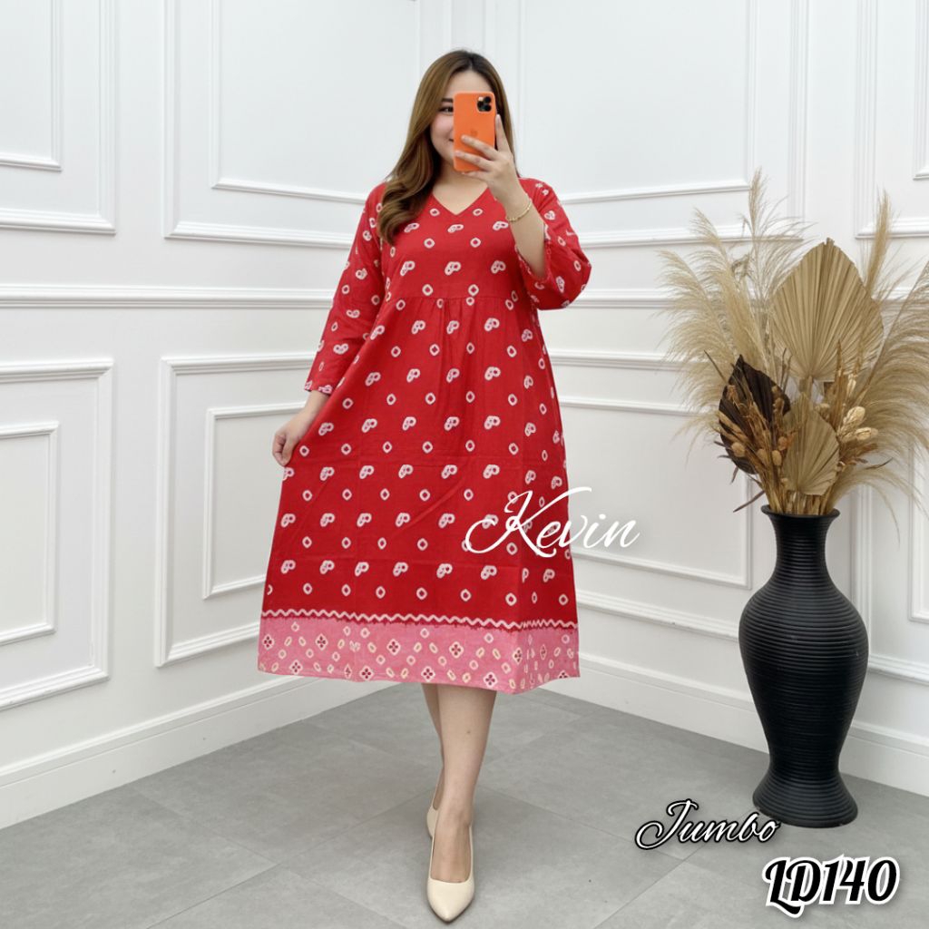 JUMPUTAN ATASAN BATIK WANITA JUMBO LD140