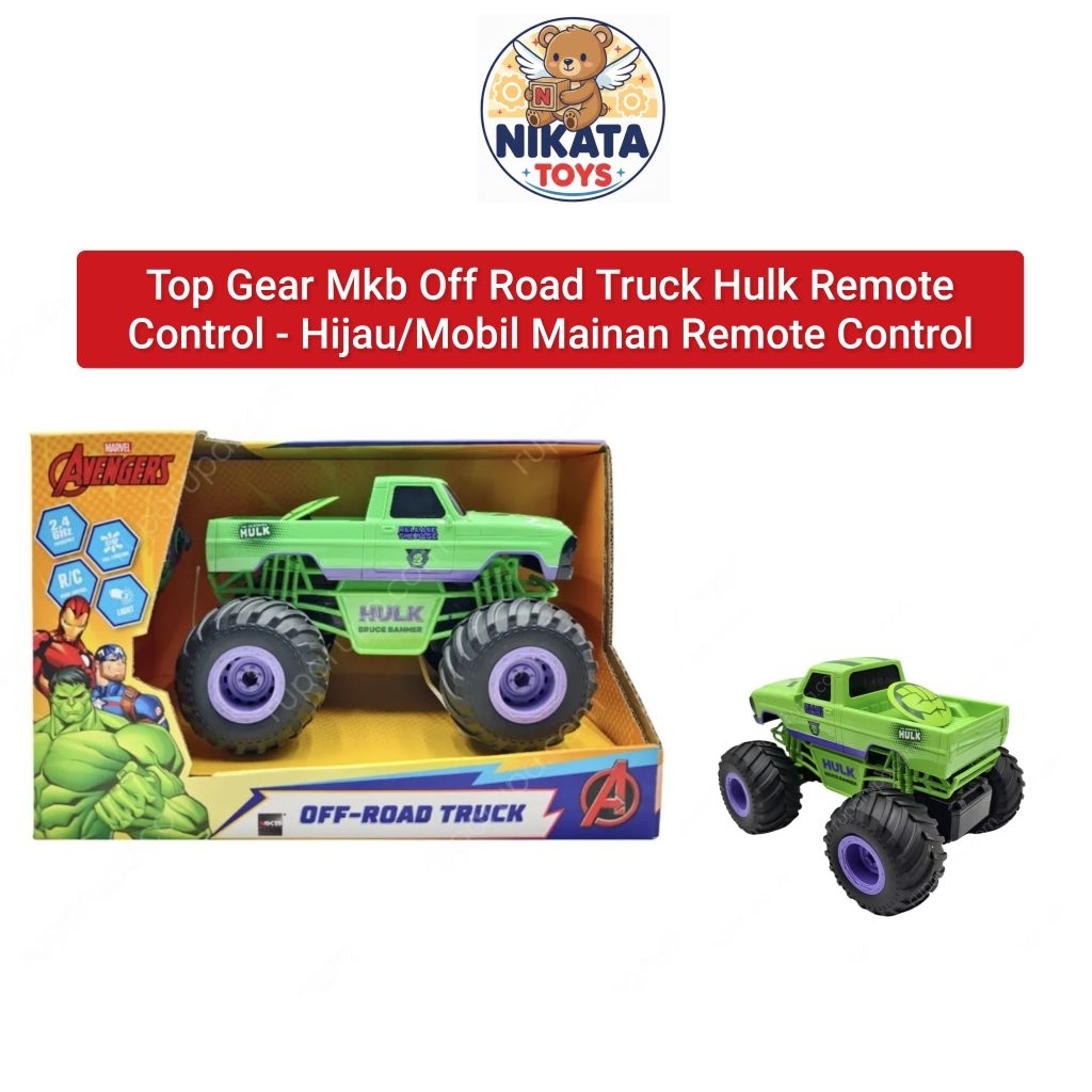 Top Gear Mkb Off Road Truck Hulk Remote Control - Hijau/Mobil Mainan Remote Control