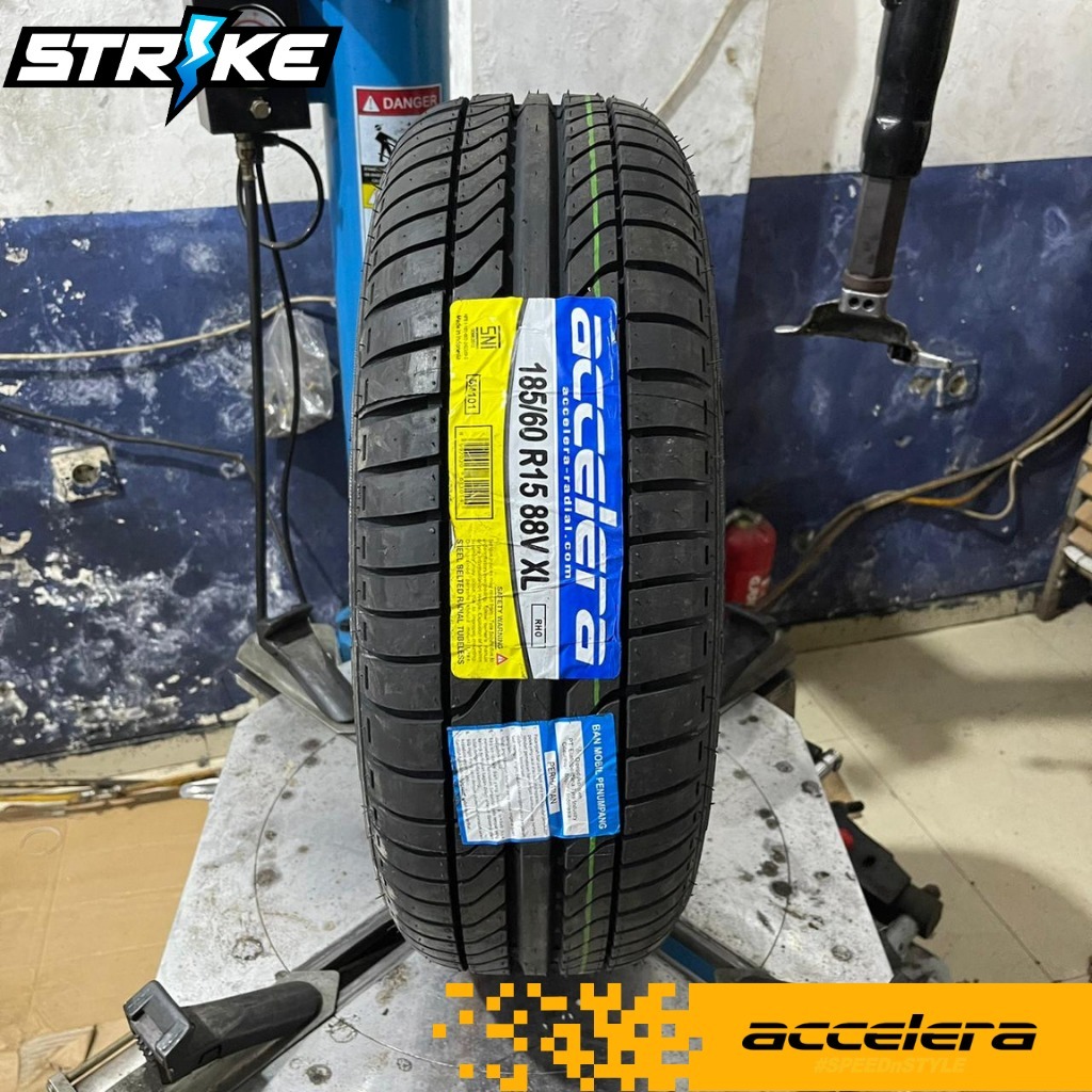 BAN MOBIL ACCELERA RHO UKURAN 185 60 R15 BAN TUBLES MURAH SURABAYA GRATIS BALANCING