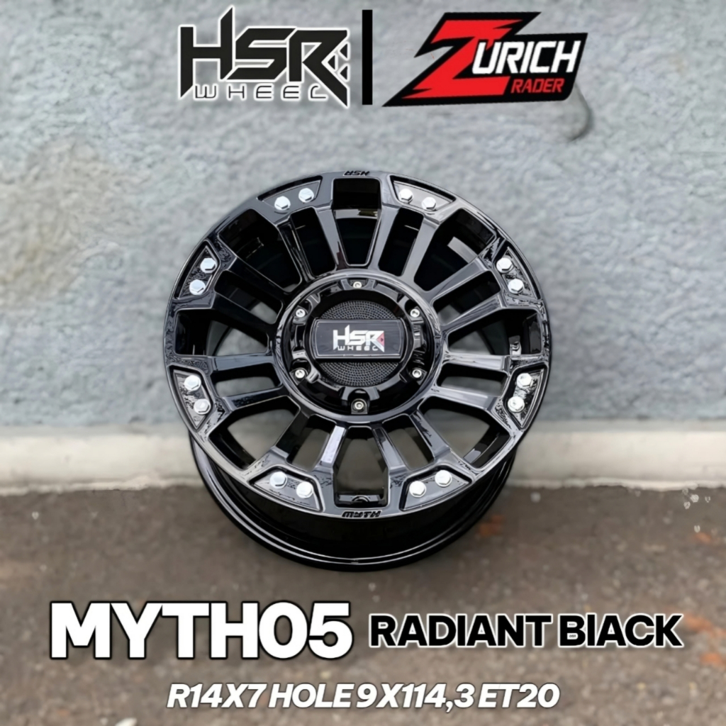 Pelek Offroad R14 Hsr Wheel Myth05 Velg Mobil Livina Panther Kijang Super Granmax Luxio Dll
