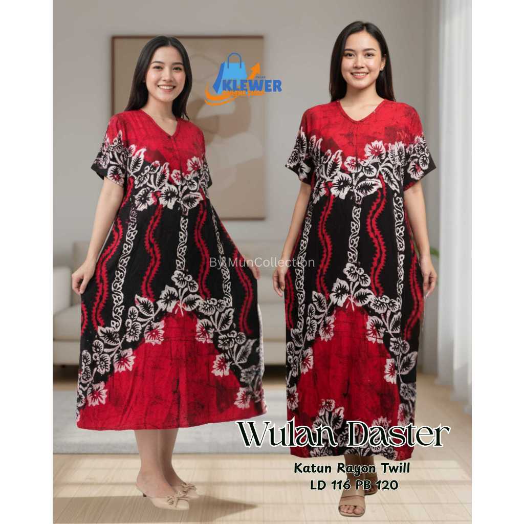 WULAN DASTER JUMBO DASTER BIGSIZE BATIK CAP BATIK PEKALONGAN HOMEDRESS WANITA DASTER BATIK WANITA BA