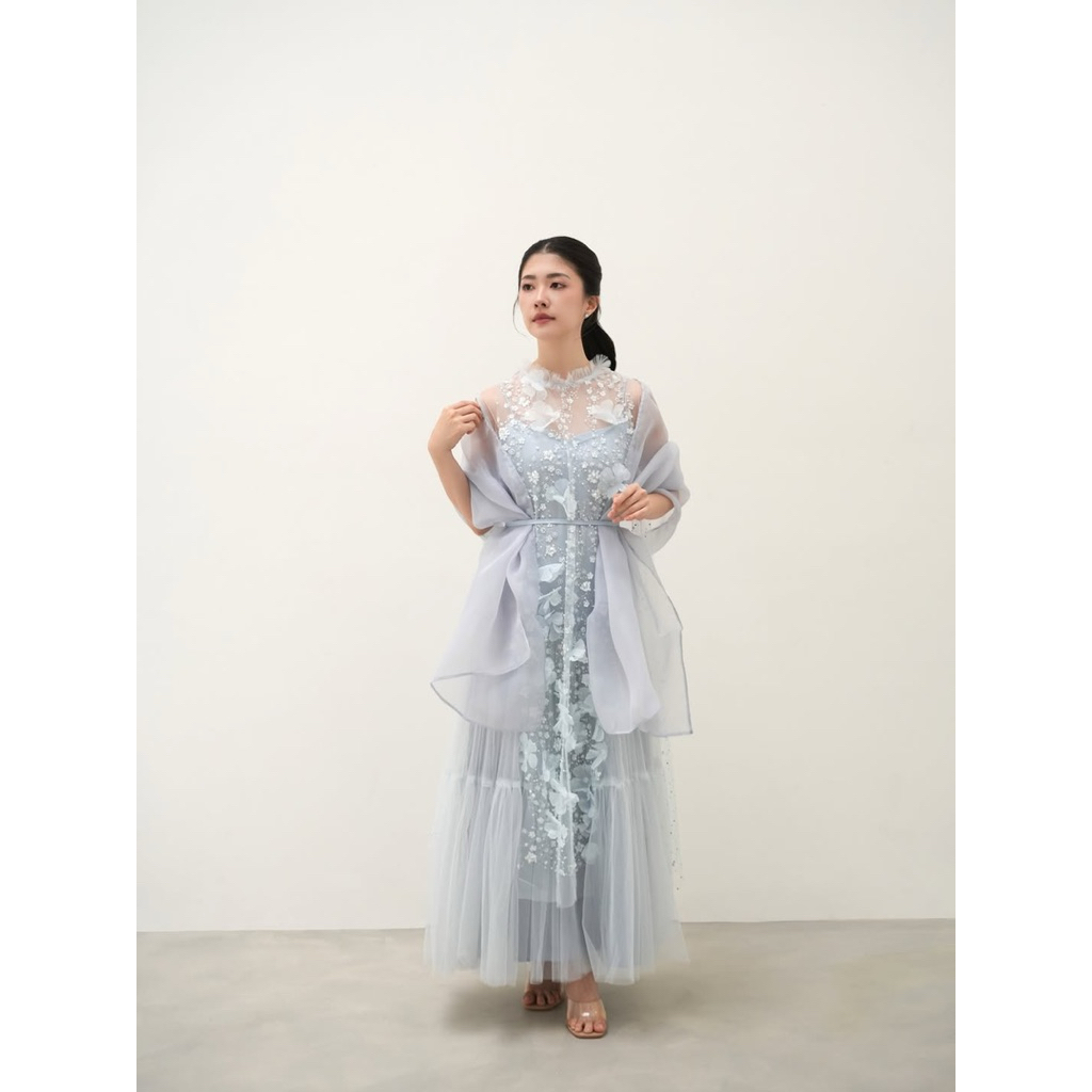 SEWA | RENT Roslyn Dress Baby Blue dress kondangan lamaran party