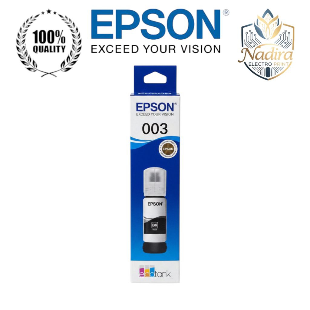 TINTA PRINTER EPSON 003 BLACK ORIGINAL Support printer L1110 L3110 L3116 L3150 L1210