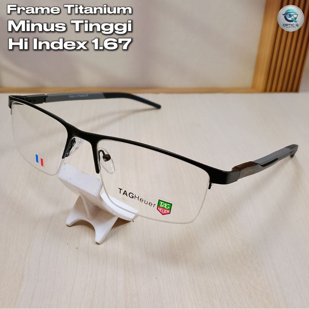 Kacamata Minus Tinggi Lensa Bluecromik Ditipisin Hi Index 1.67 Tidak COD