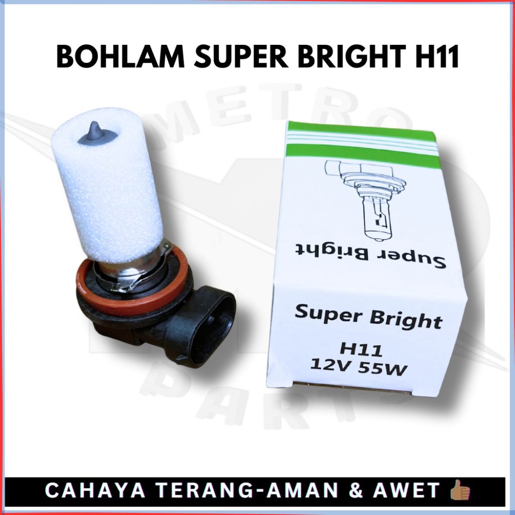 Bohlam Halogen H11 12V 55W