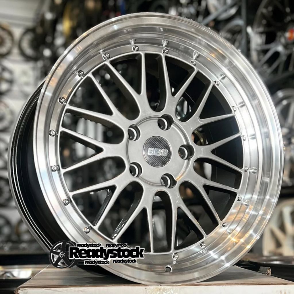 velg ring 18 bbs lm pcd 5x120 lebar 8 - 9 velg racing bmw r18 velg bmw e46 velg mobil ring 18 bmw e9