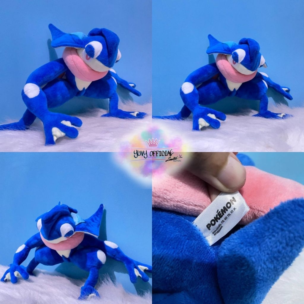 Pokemon Official Plush Greninja Original | Boneka Pokemon Greninja Original