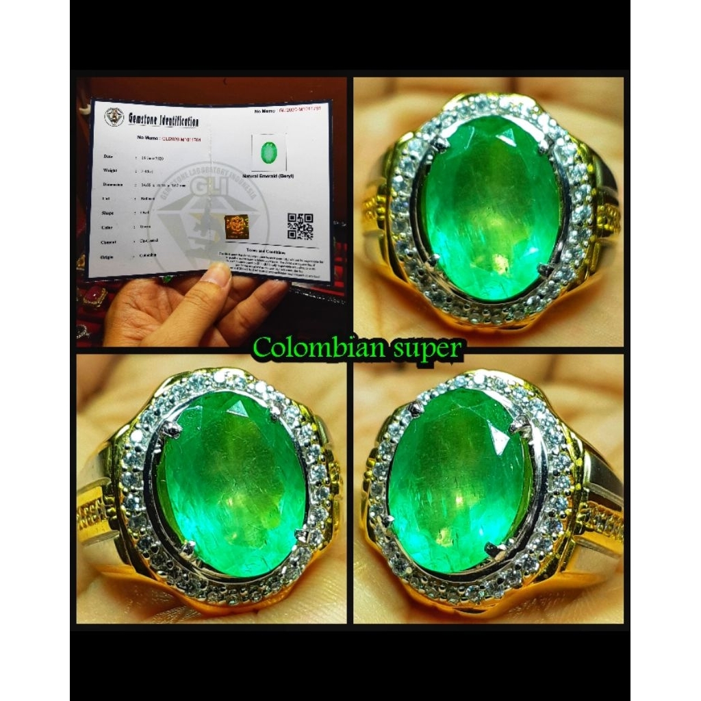 batu permata jamrud colombia hawai kristal