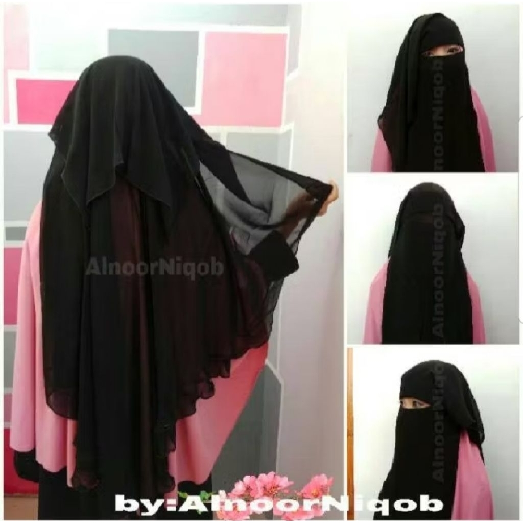 cadar purdah YAMAN 3 LAYER yaman tiga lapis niqab purdah temboro