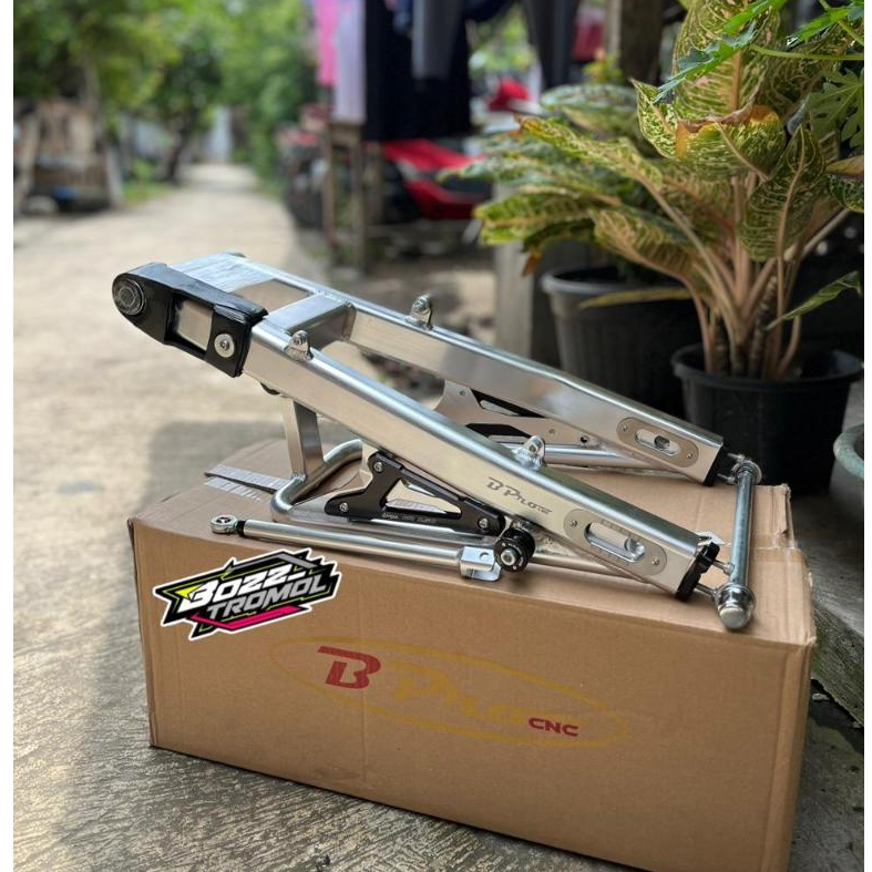 swing arm bpro spc gen2  ninja r ss silver manisan hitam