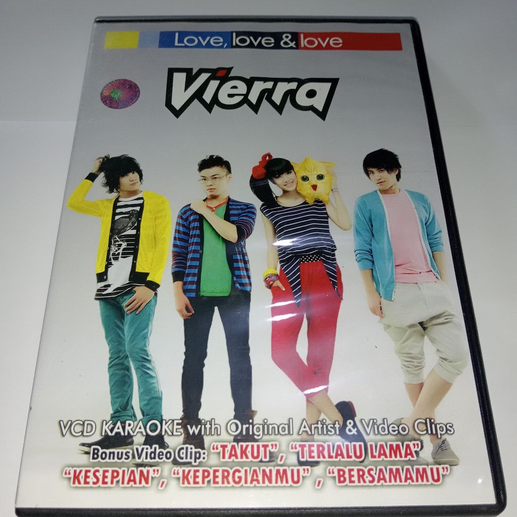 VCD KARAOKE VIERRA - LOVE LOVE AND LOVE (Baca Deskripsi)
