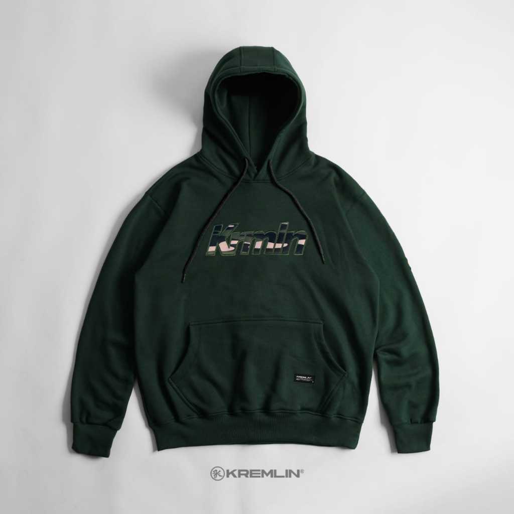 KREMLIN  Pullover Hoodie Typo Graphic Bordir - CAMOUF