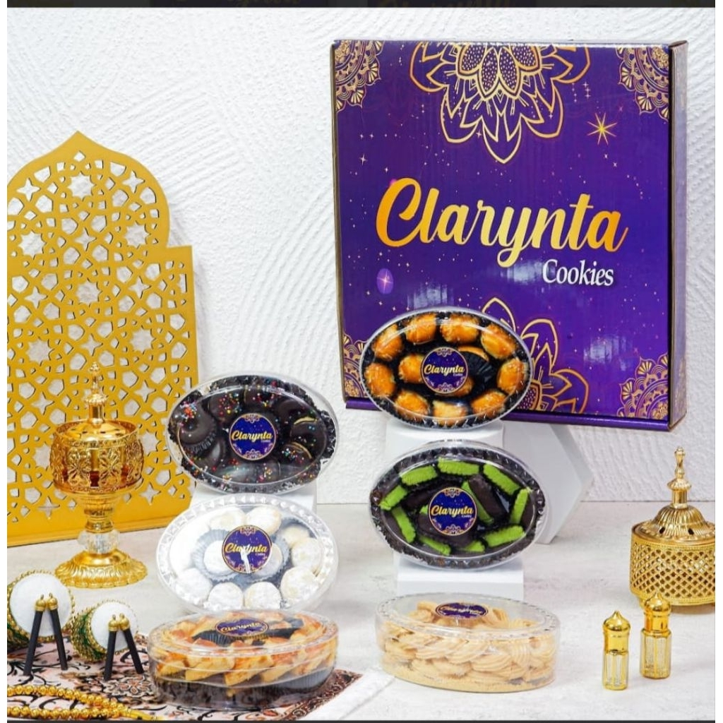 (READY) PAKET CLARYNTA COOKIES BY NEW YONA COOKIES KUE LEBARAN ISI 6 TOPLES