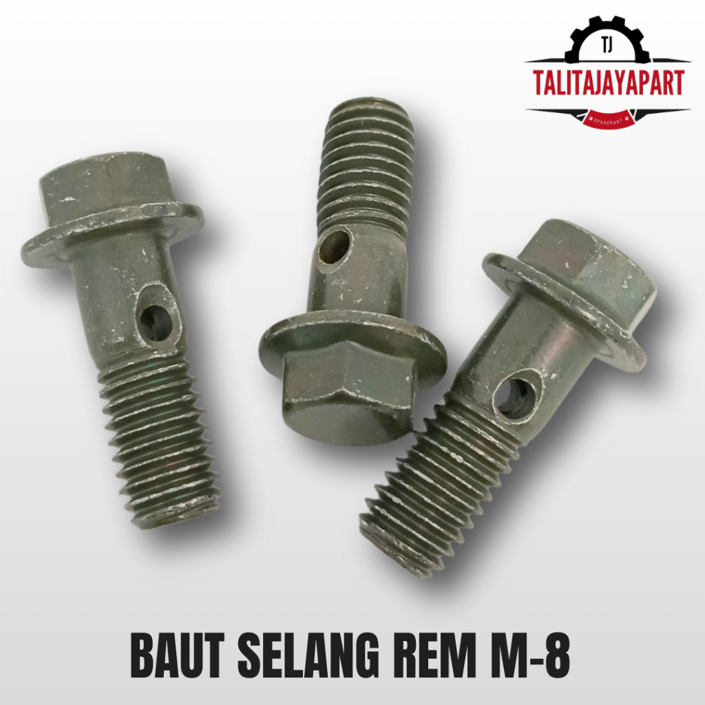 Baut Selang Rem Cakram M 8 Universal Baut Baud Selang Slang Disc Rem Cakram M8