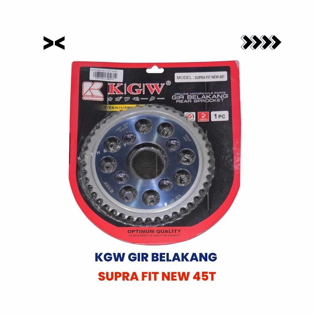 KGW Gir Belakang 45T Untuk Supra Fit New – Gear Motor Tahan Lama