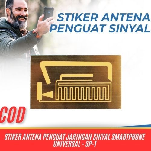 Stiker Antena Penguat Jaringan Sinyal Smartphone Universal / Stiker Penguat Sinyal HP Universal Ante