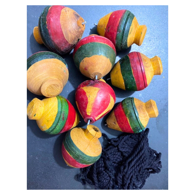 SALE Gasing Kayu / Gasing Mainan Tradisional / Gangsing Terbaru BAHAN Kayu