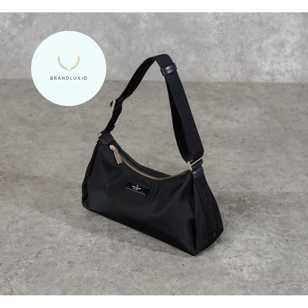 Kate Spade Nylon Shoulder Bag in Carter Black