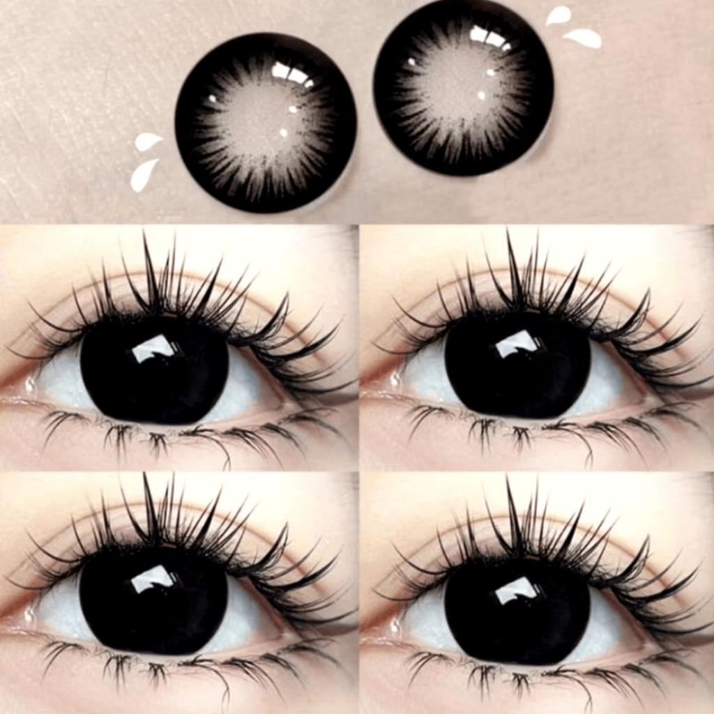 SOFTLENS HITAM Softlens Premium Hitam Pekat Boneka Kekinian / Softlens Black Natural / Softlens Dail