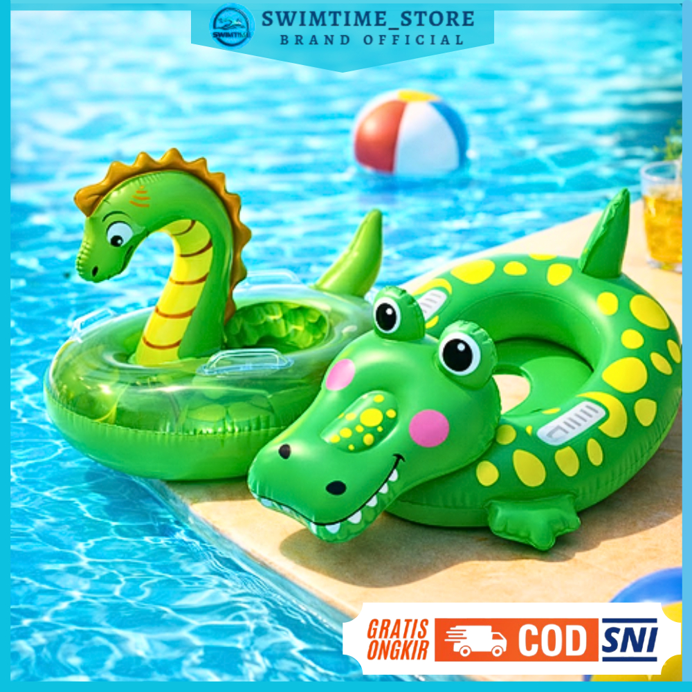 Pelampung Renang Anak Motif Buaya & Naga Jumbo Anak Dewasa - Pelampung Renang Inflatable Bahan Tebal