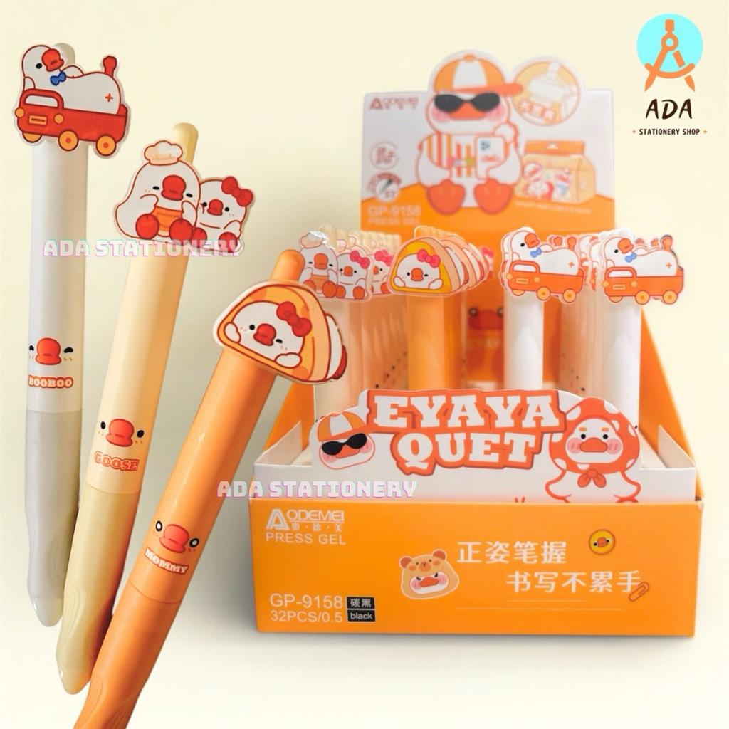 GEL PEN CLIP AODEMEI / GP-9158/ PEN KLIK AODEMEI / PENA LUCU PREMIUM