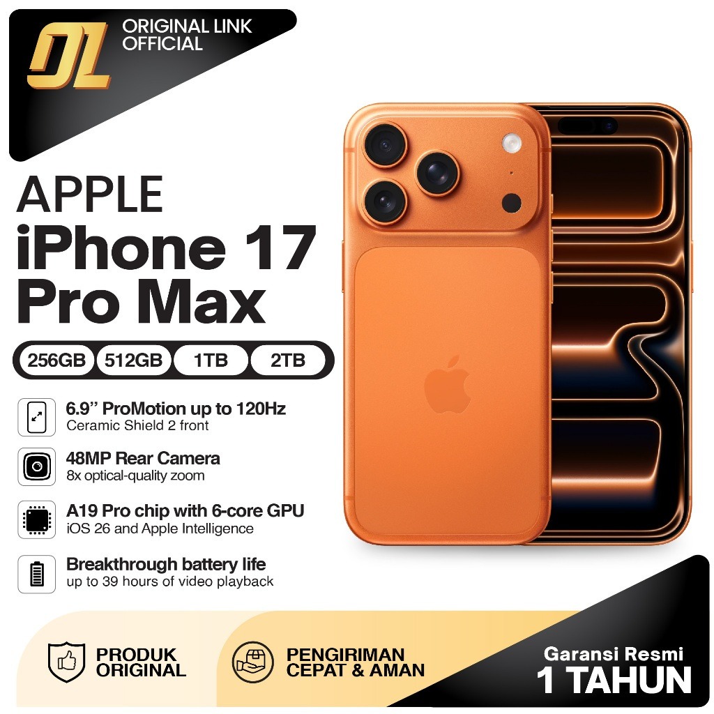 iPhone 17 Pro Max [256GB] [512GB] [1TB] [2TB]