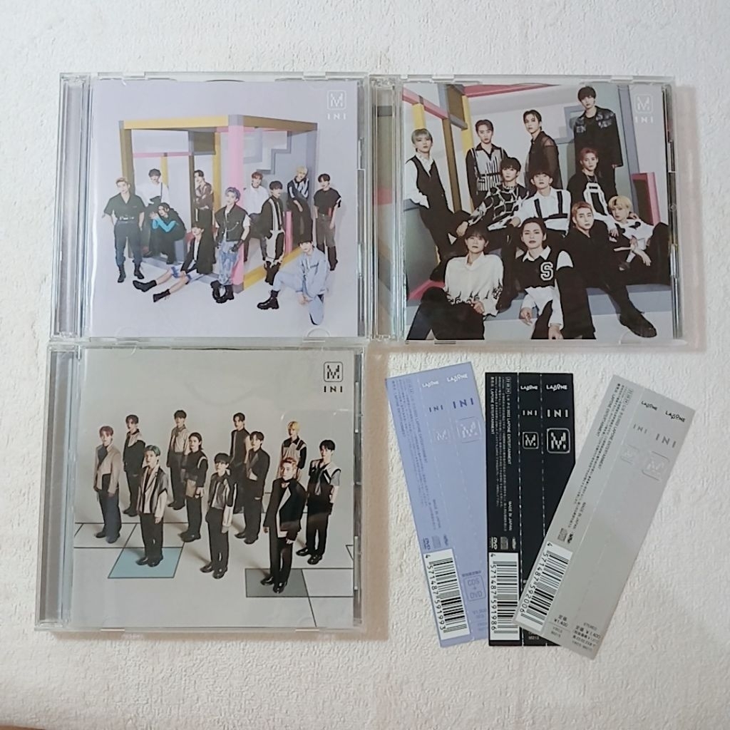 CD Single Album INI JPOP M 3 Set