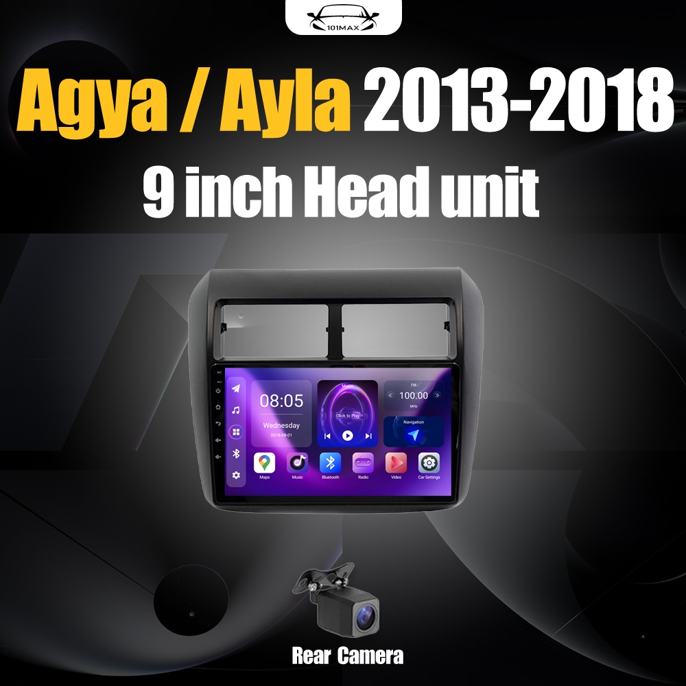 Android 15 Head Unit 10" IPS For Honda Agya / Ayla 2013-2019 Head Unit 8 Chip Nuklir 8+64GB/8+128GB 