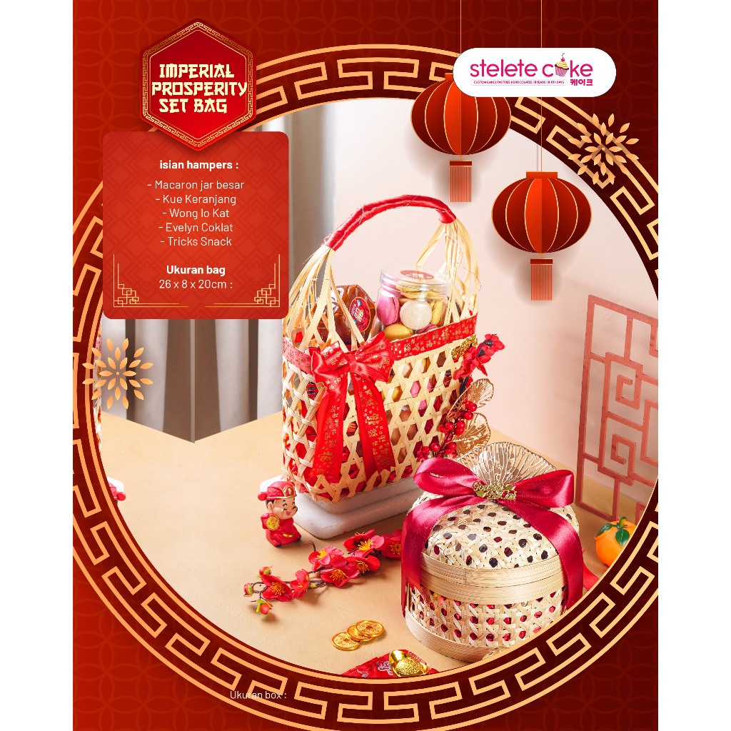 Imlek 2026/Imlek/Hampers/Parcel/Imperial Prosperity Set Bag/Kue Imlek/Hampers Imlek Jakarta