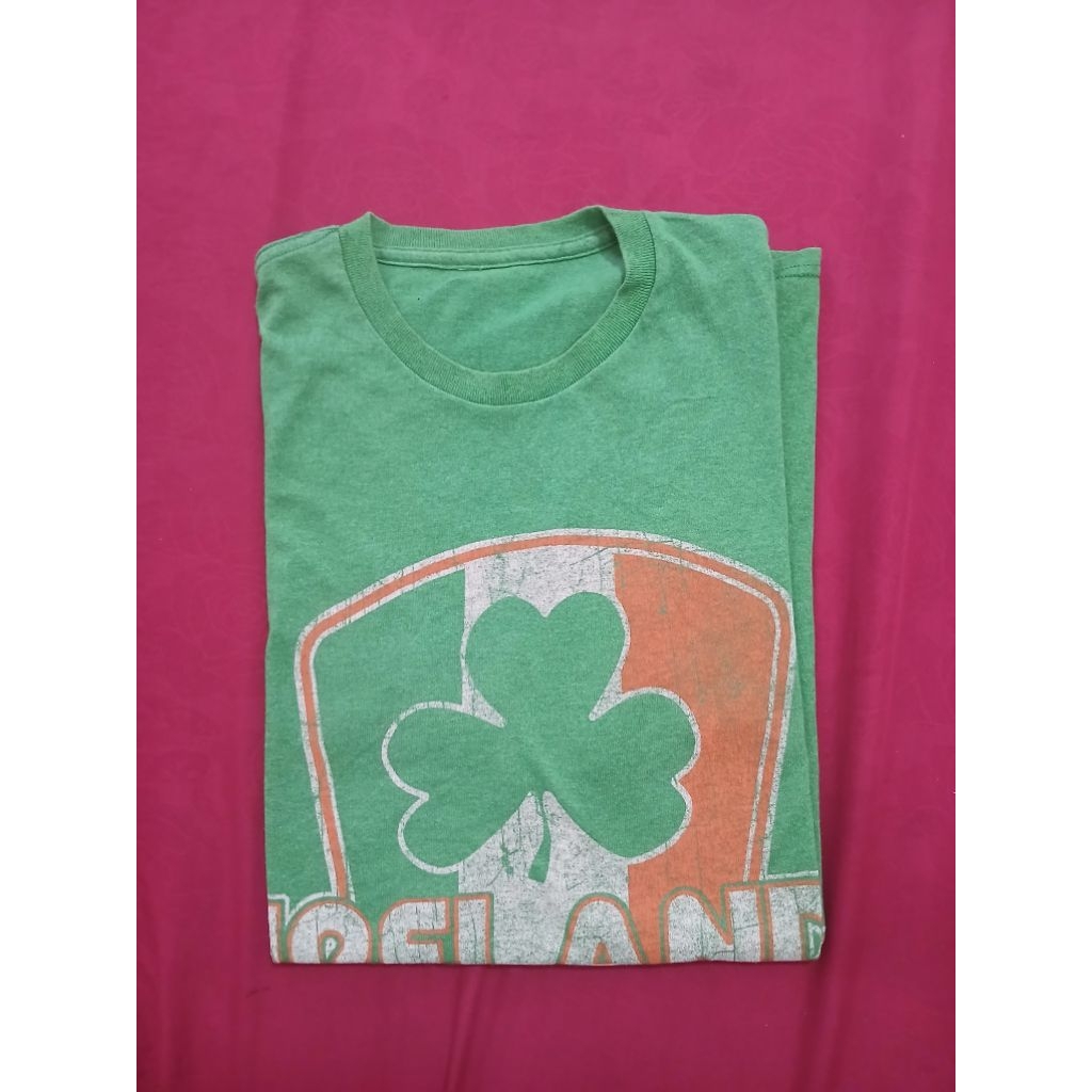 Ireland Shirt Mens Green St Patrick Day Irish Flag Shamrock