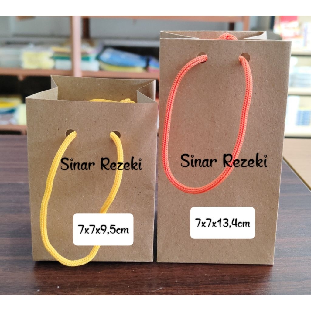 1 buahKraft bag mini/paper bag/paper bag murah lucu/tas kertas murah/kraft paper bag/tas souvenir/so