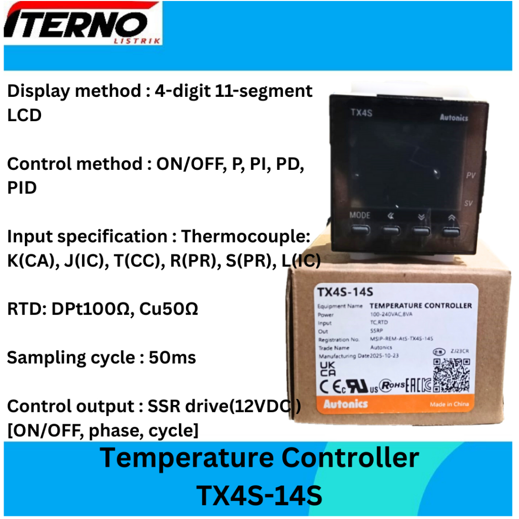 TX4S-14S Temperature Controller Autonics TX4S14S