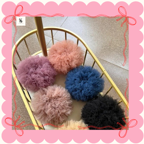 Ikat Rambut Cepol Jumbo 18CM Hijab Scrunchie Tile Premium Anti Pusing Bervolume RB013