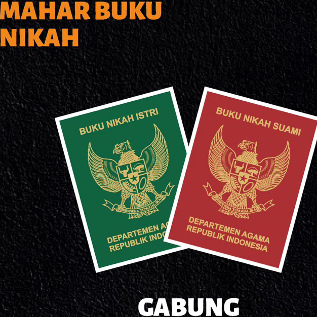 Replika Buku Nikah Akrilik Laser Cutting Mahir