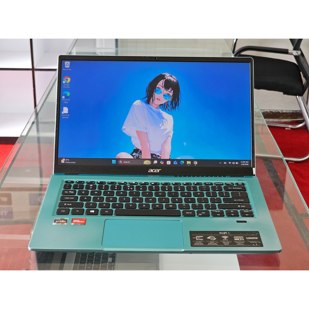 ACER Swift 3 AMD Ryzen 5 5500U Ram 16 GB SSD 512 GB AMD Radeon Graphic Slim Kencang Premium Laptop