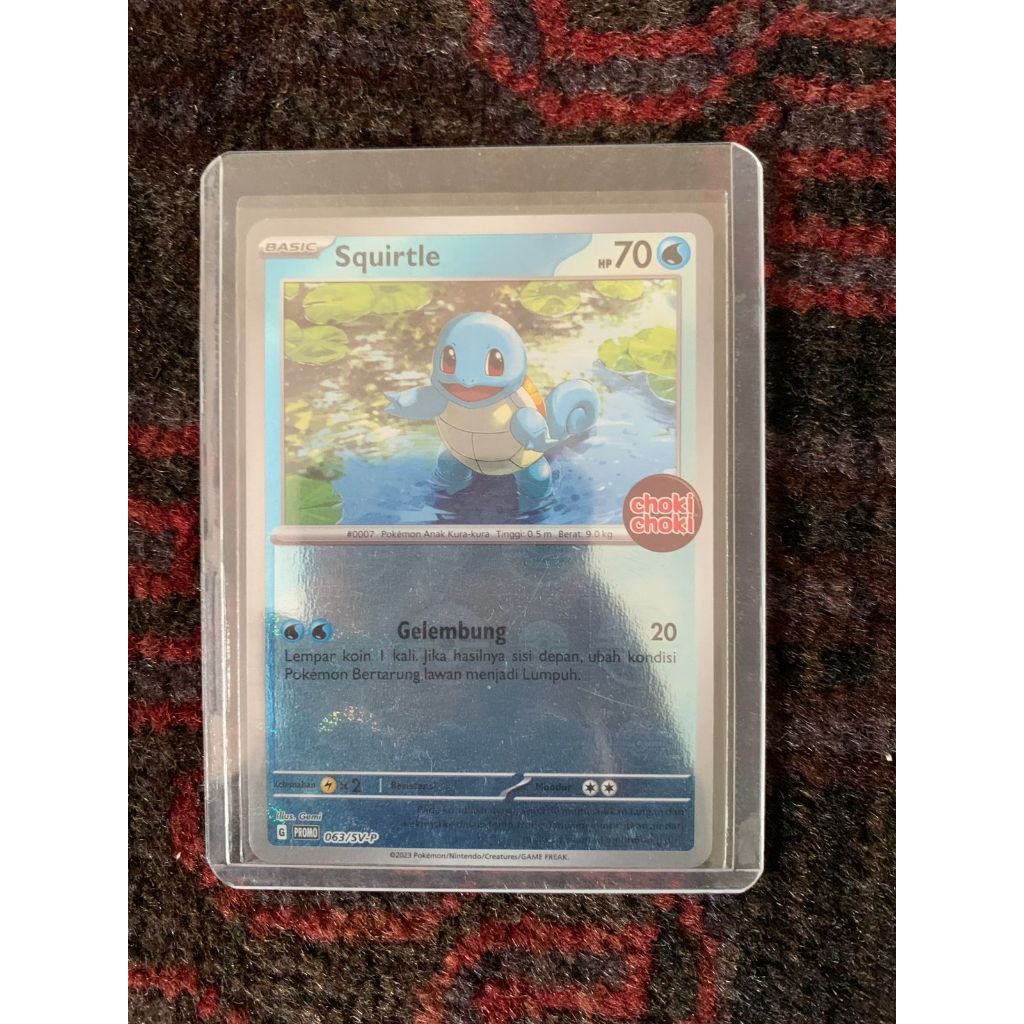 Squirtle Choki choki Promo Pokemon Indonesia