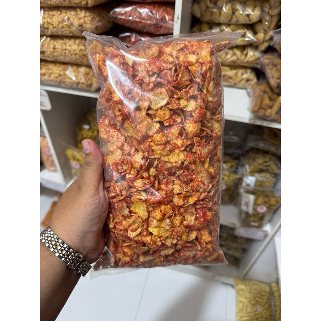 CEMILAN Emping Jagung Geprek BALADO