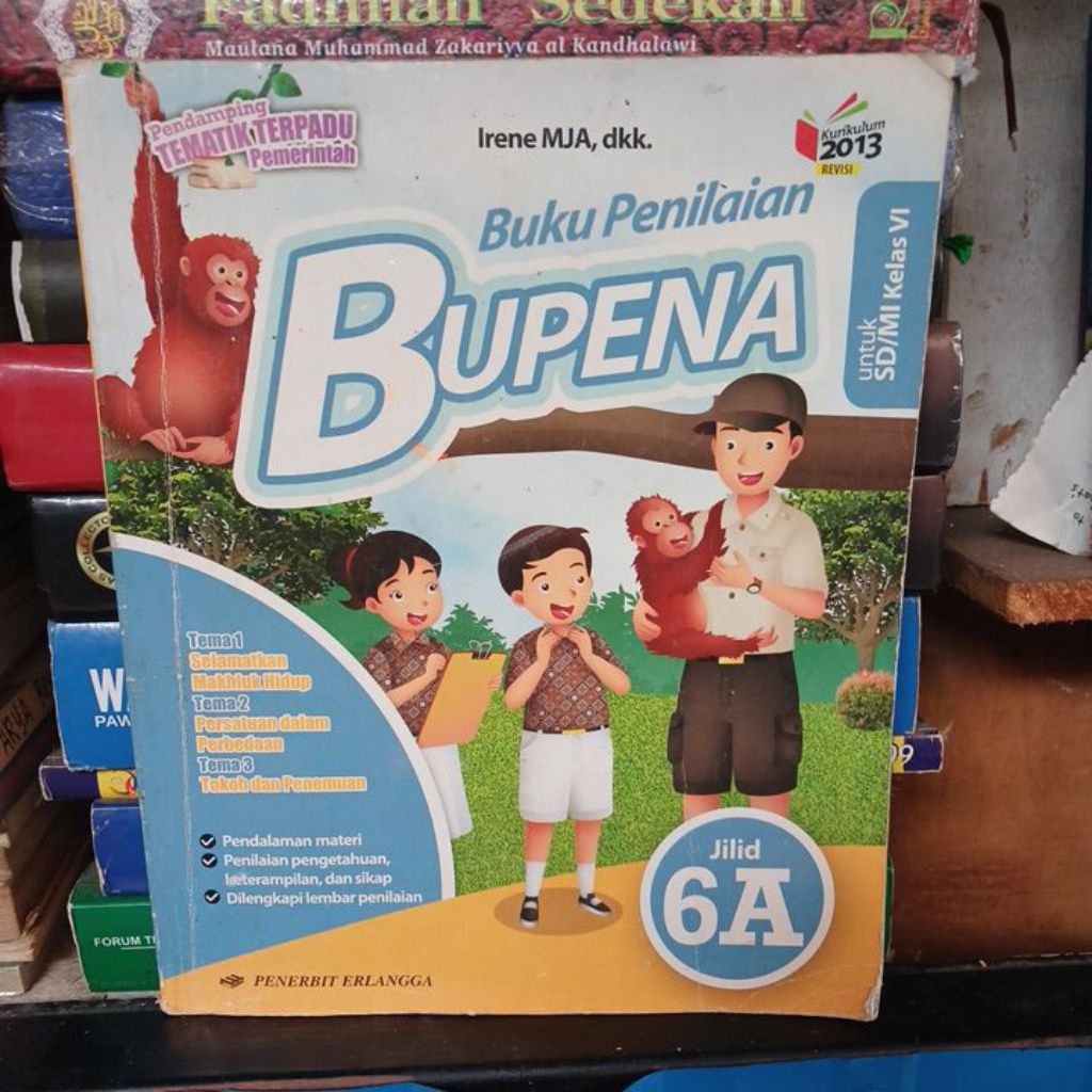 BUKU BEKAS ORIGINAL BUPENA SD KELAS VI JILID 6A