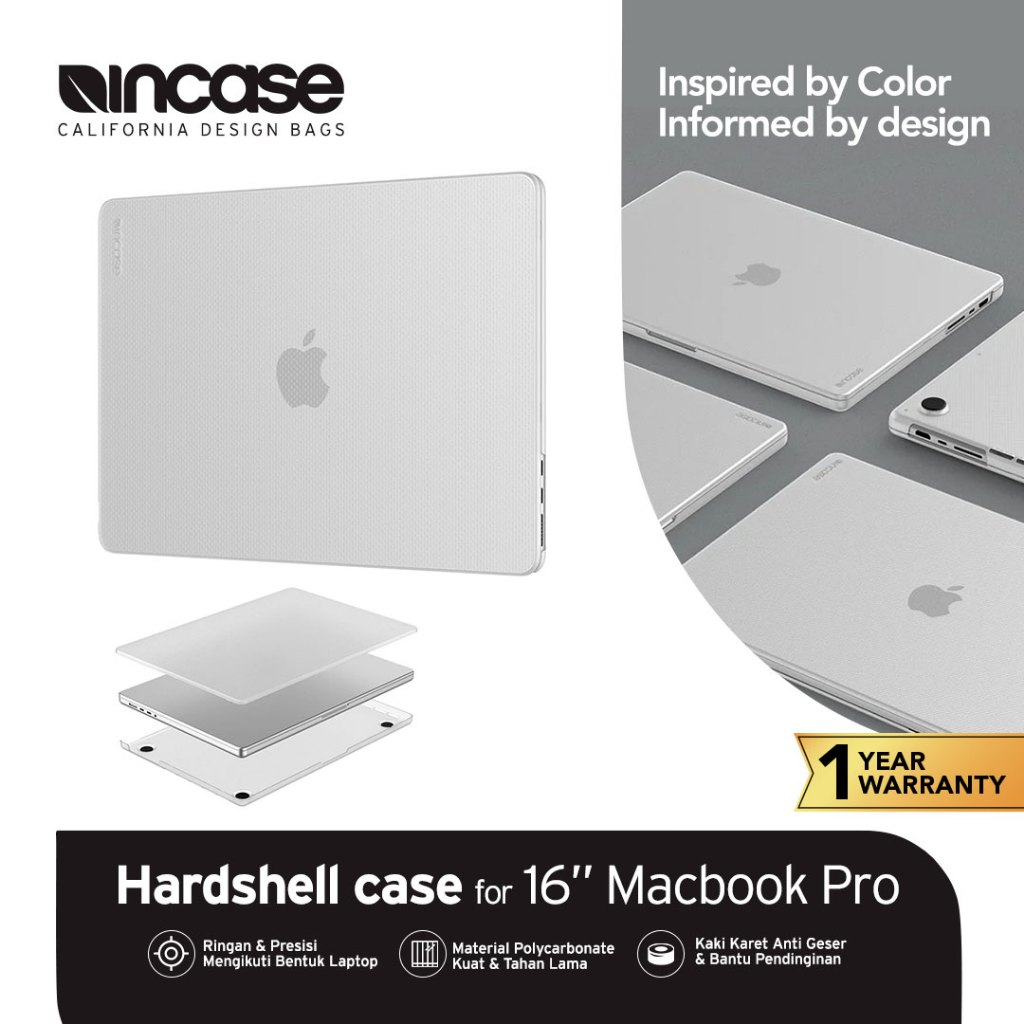 Incase Casing Macbook Pro 16 Inch - Hardshell Dots (INMB200679) | Case Macbook pro 16 Inch
