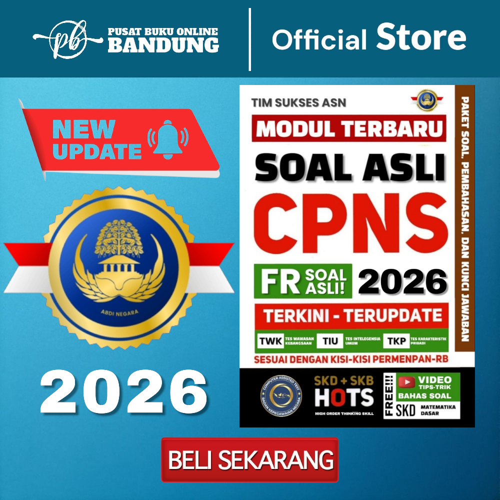 ORIGINAL BUKU MODUL RESMI SOAL ASLI CPNS 2026 SUKSES SKD CPNS SUKSES SKB 2025 MODUL RESMI TAKTIS CPN